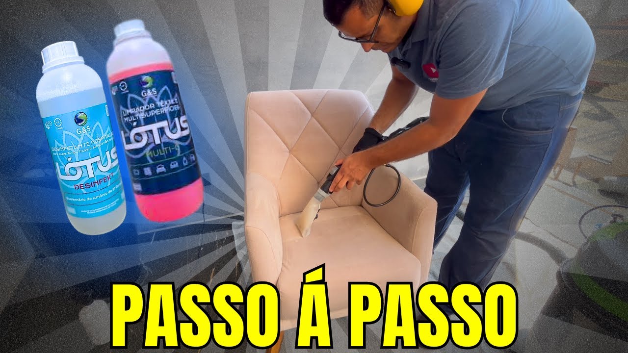 PASSO Á PASSO: Como fazer higienização de Poltrona com o Multi C