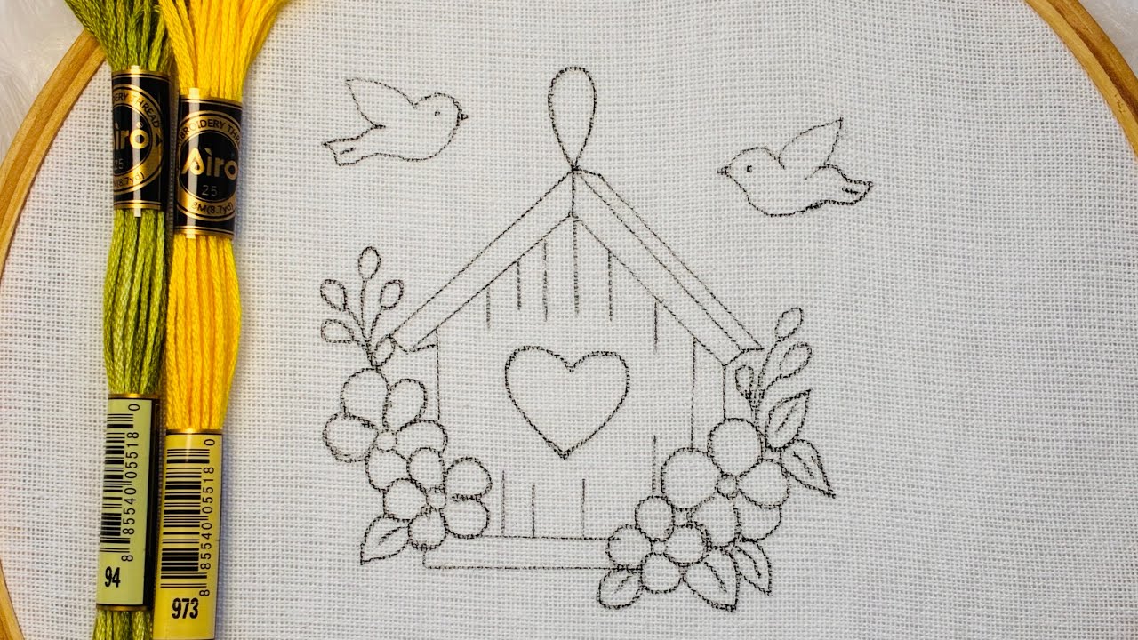 VERY VERY EASY HAND EMBROIDERY DESIGN FOR BEGINNERS 