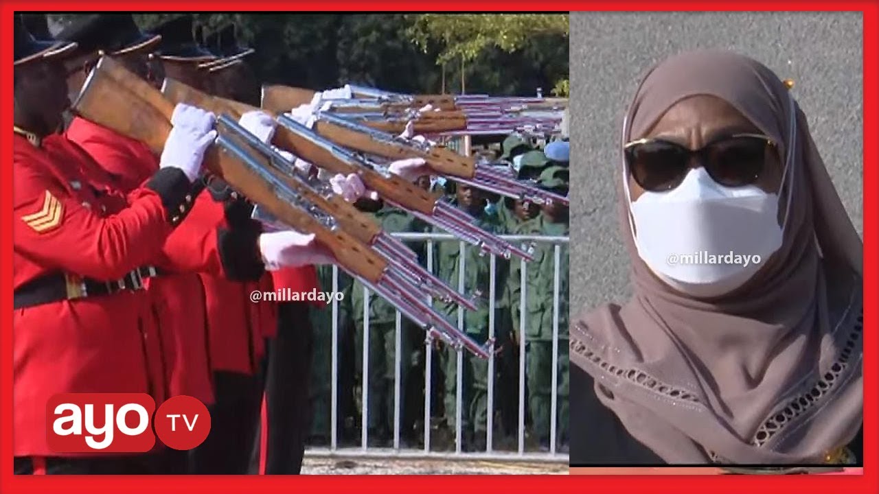 GWARIDE LIKIWEKA SILAHA CHINI KWA MAOMBOLEZO KUMBUKUMBU YA MASHUJAA