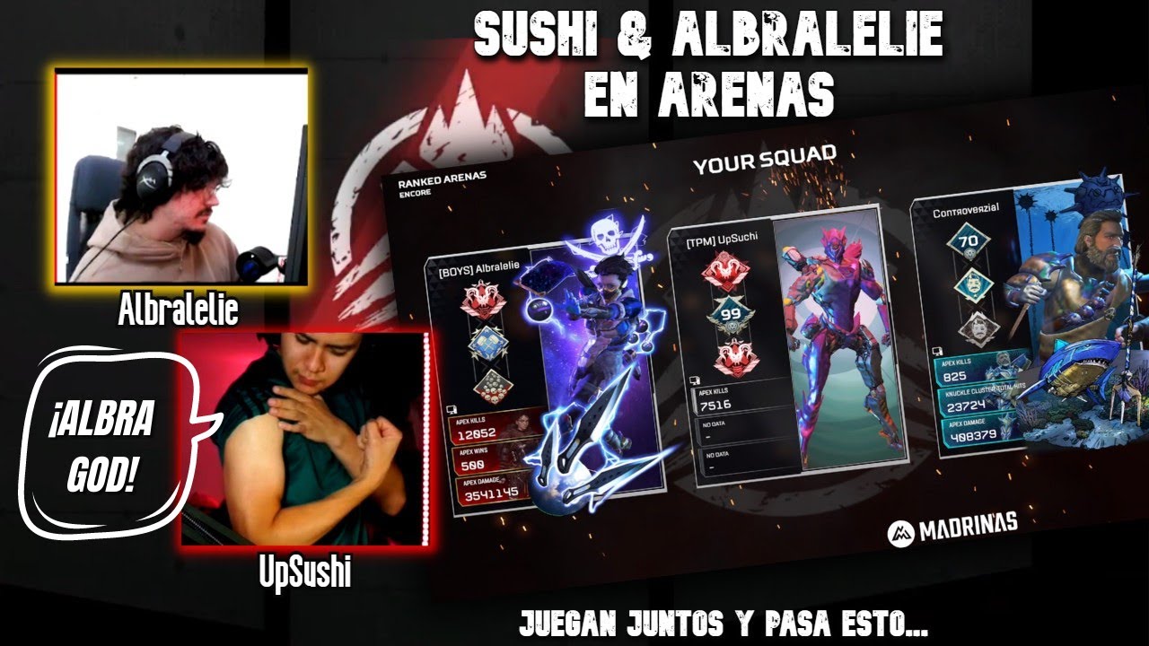 UpSushi juega Arenas con Albralelie y pasa esto... Apex Predator
