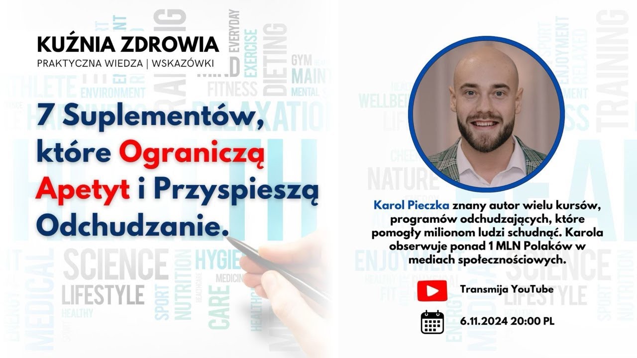 7 Suplementów, które ograniczą apetyt i przyspieszą odchudzanie. - Trener Karol Pieczka