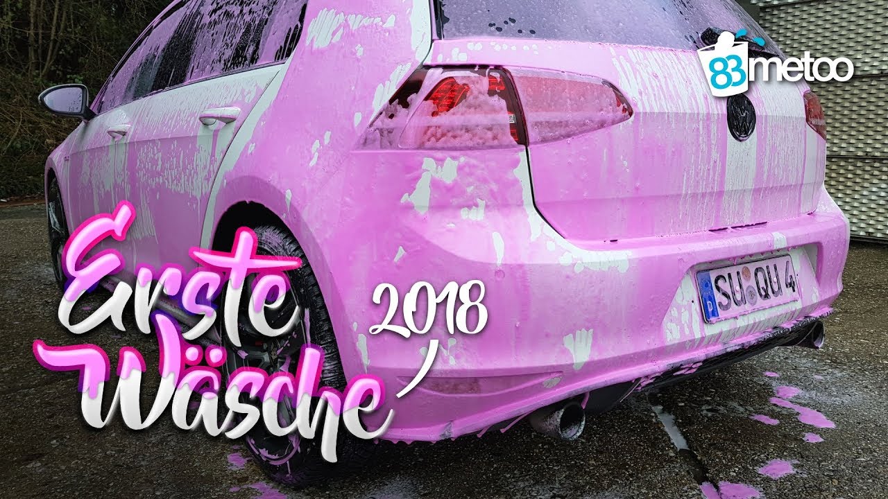Erste Autowäsche 2018 mit Shiny Garage Monster Wheel Cleaner Plus und Shiny Garage Pink Snow Foam