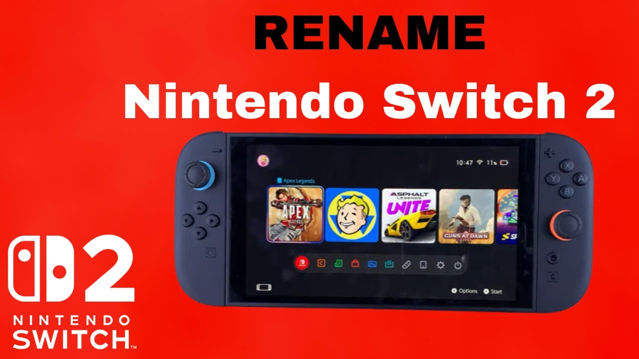 How To Rename Nintendo Switch 2