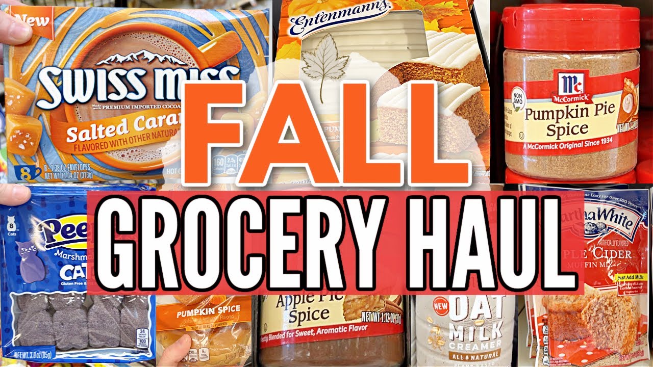 *NEW* 🍁FALL GROCERY SHOP WITH ME // WALMART GROCERY HAUL // PUMPKIN SPICE EVERYTHING! 🧡 FALL 2021