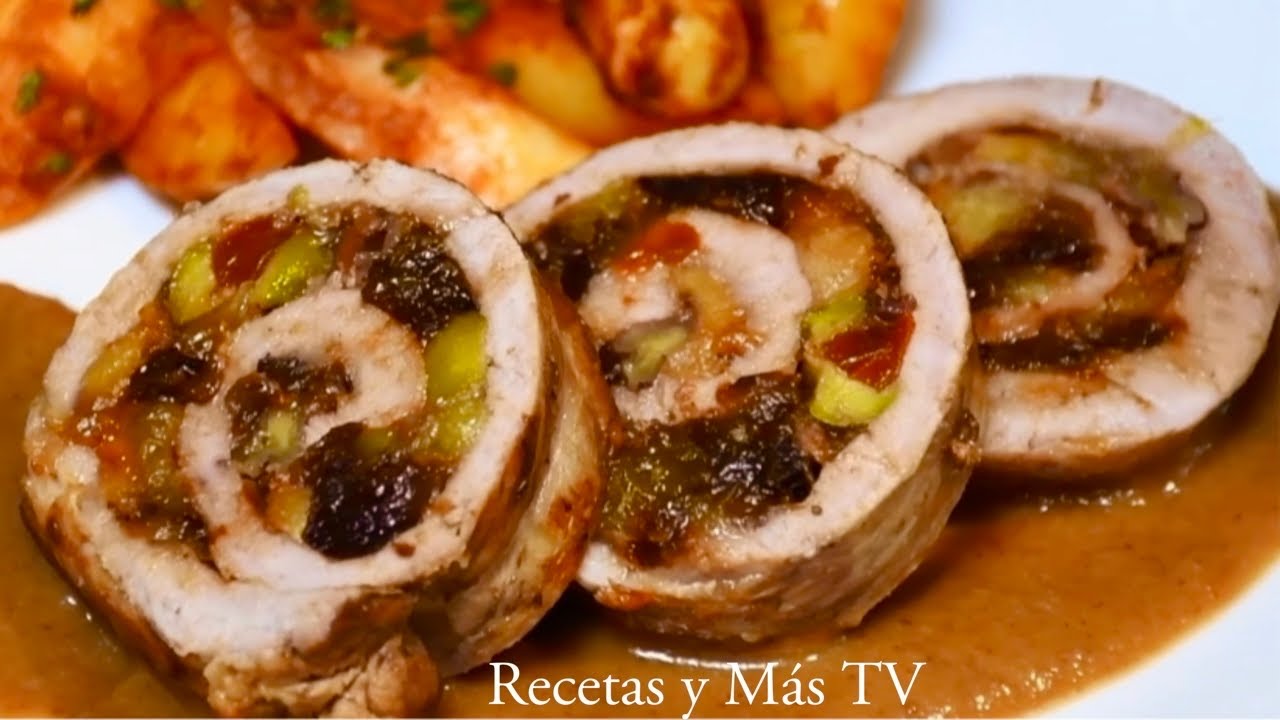 Lomo Relleno Para Navidad y Año Nuevo Receta Paso A Paso Sabrosa y Fácil de Hacer