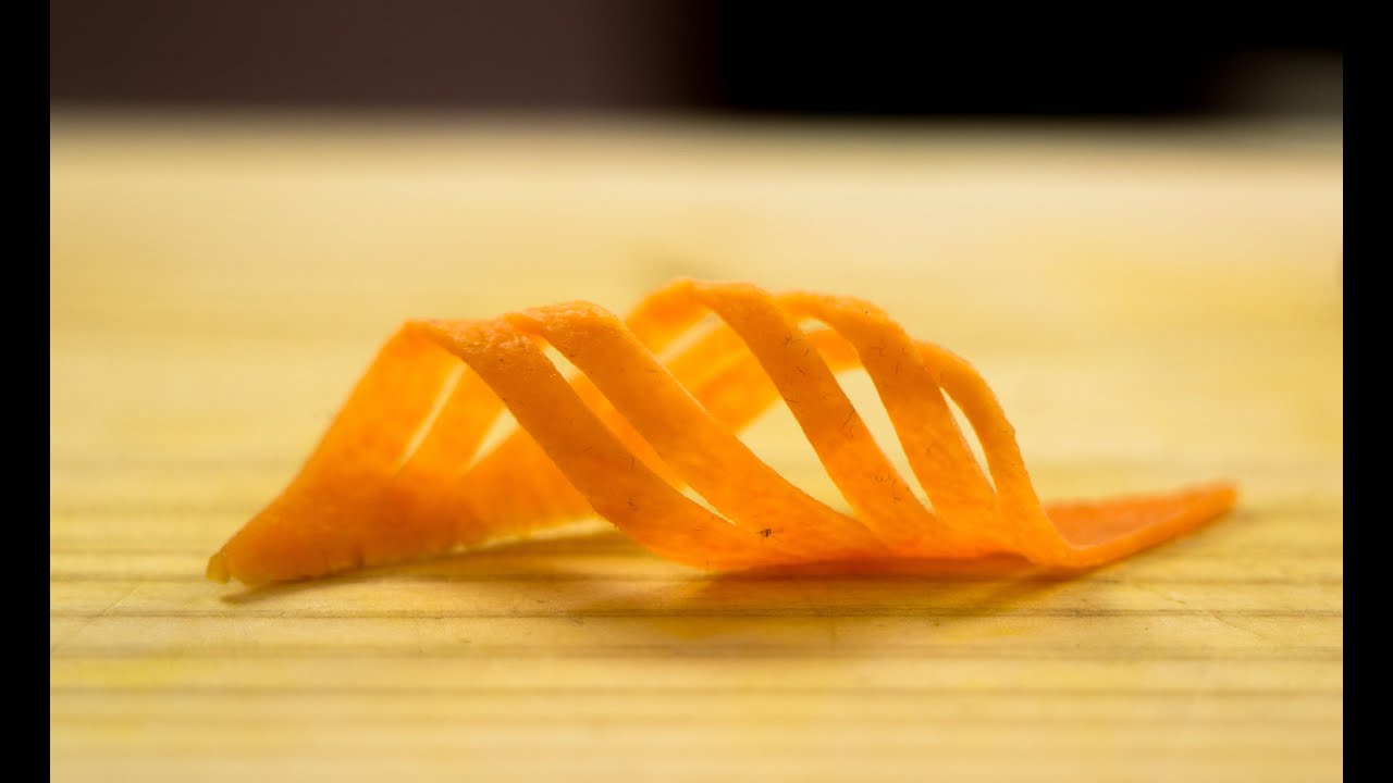 Garnish Tutorial Carrot Swirls and Vegetable Triangle Twisties