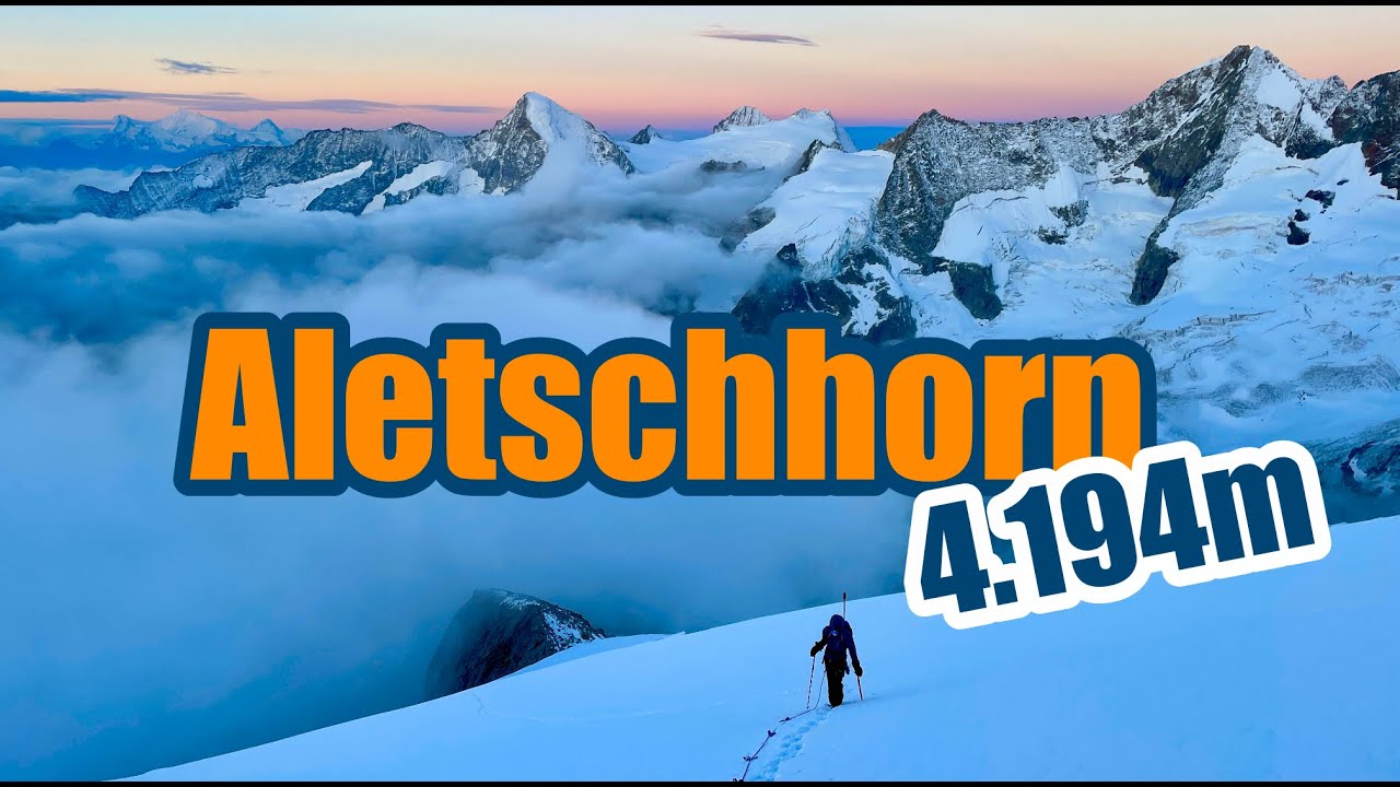 Aletschhorn (4194m) - incroyablement long, incroyablement beau - 4000m numéro 25 à 15 ans