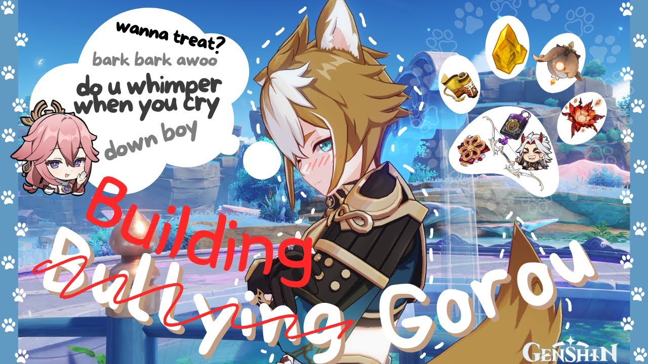 such a good boy... ➶-͙˚✶ building gorou ♡ | fixing my genshin account pt 13 | cozy genshin gameplay