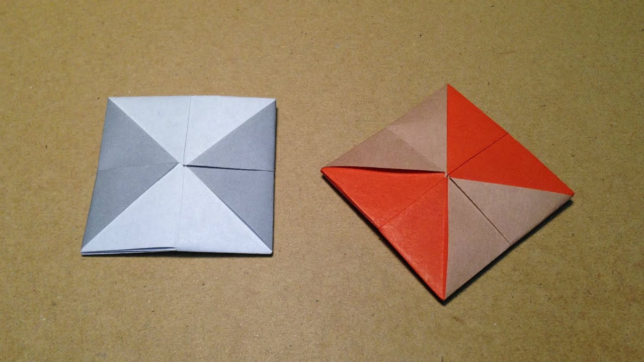 Origami Coaster with One Sheet of Paper / Instructions / Tutorial