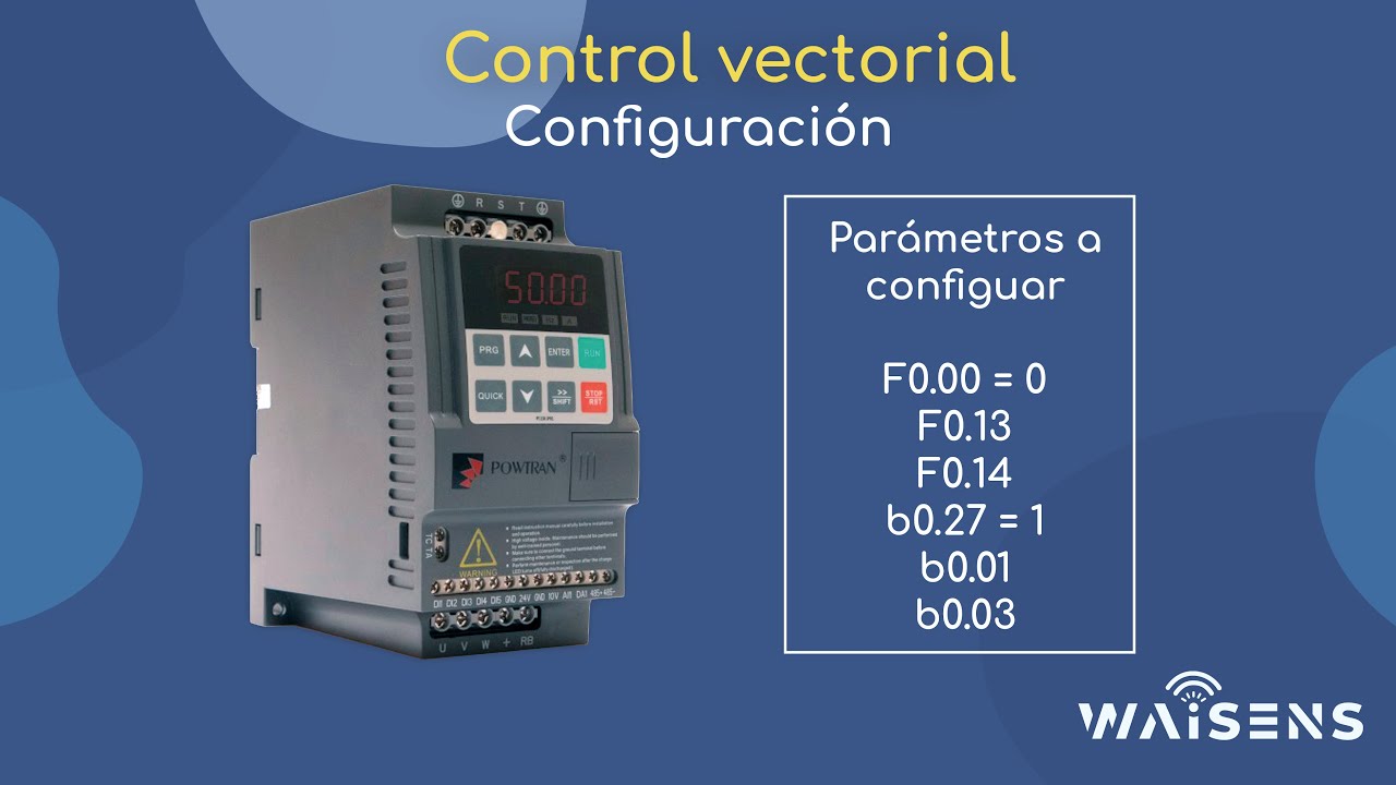 PI150 - Configuración del control vectorial