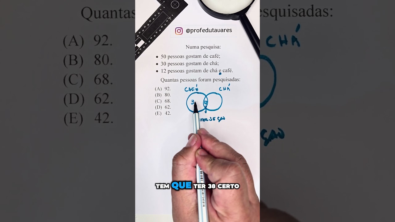Nunca mais erre esse tipo de quest&atilde;o! #matematica #raciociniologicoparaconcursos