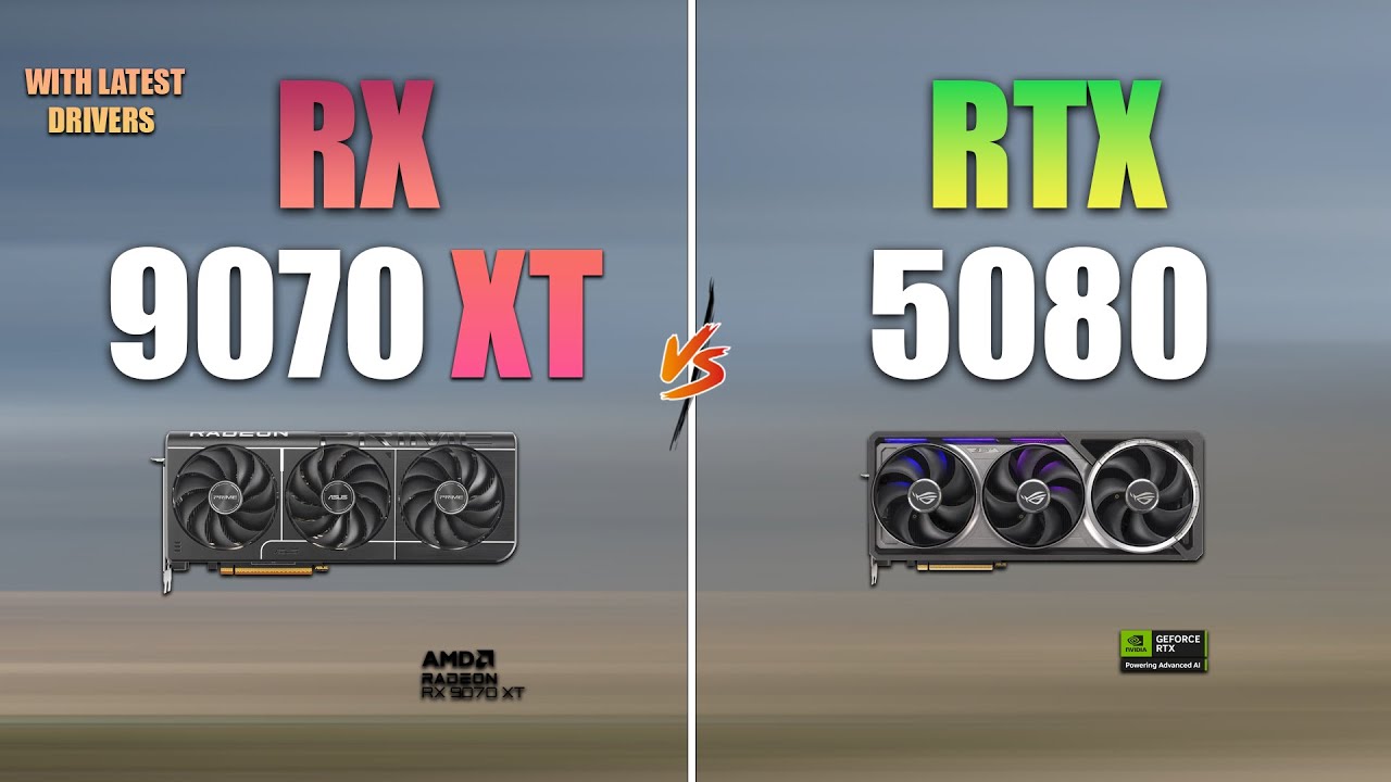 RX 9070 XT VS RTX 5080 : Test in 7 Games in 2026 - 2025