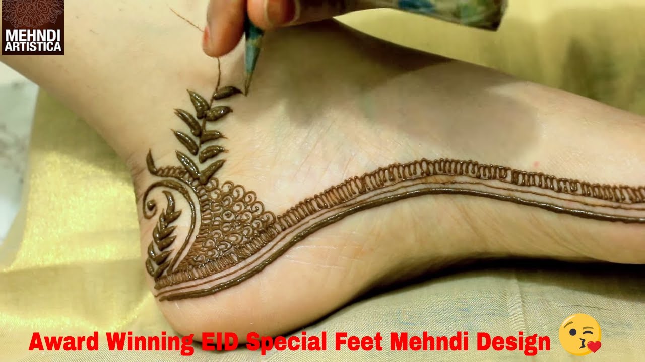 EID Special Cute Feet Mehndi Design | Award Winning Girlish Henna Mehendi Design by MehndiArtistica