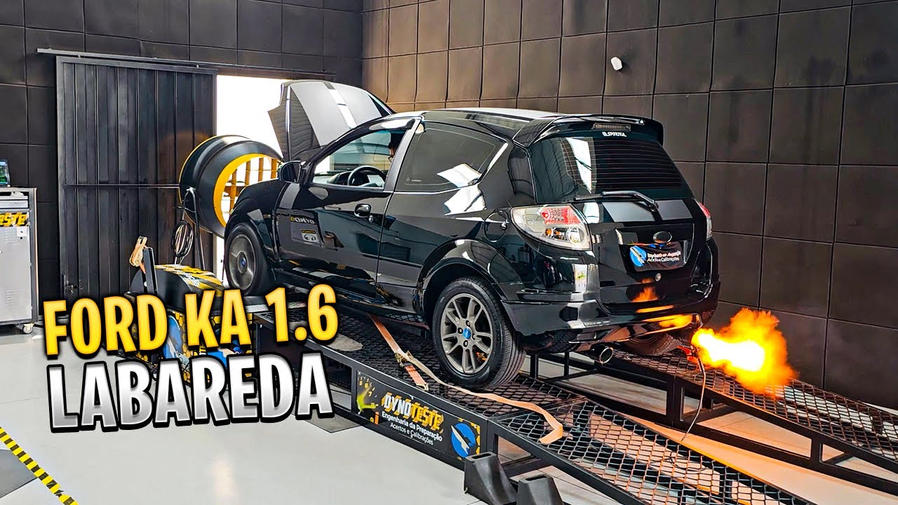 Ford Ka LABAREDA! Motor 1.6 com coletor de escape 4x1 intake de inox filtro K&N e Remap