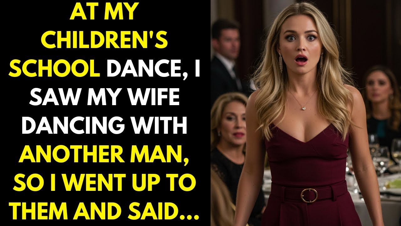 At my children's school dance I saw my wife dancing with another man, so I went over to them...