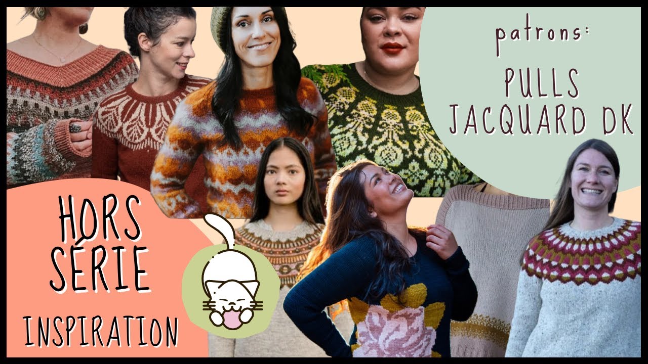 Patrons Tricot: Pulls Jacquard DK 🧶 HORS SERIE Inspiration