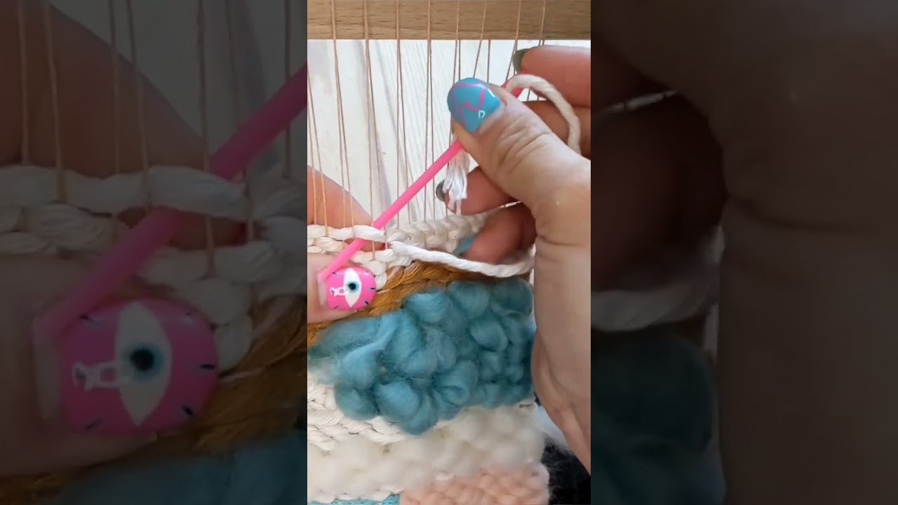 как закончить тканый гобелен | finishing tapestry #ткачество #weaving