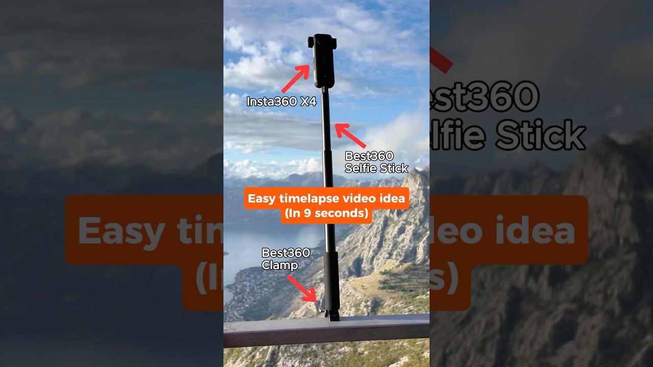 Insta360 X4: How to film a Timelapse video in 9 seconds