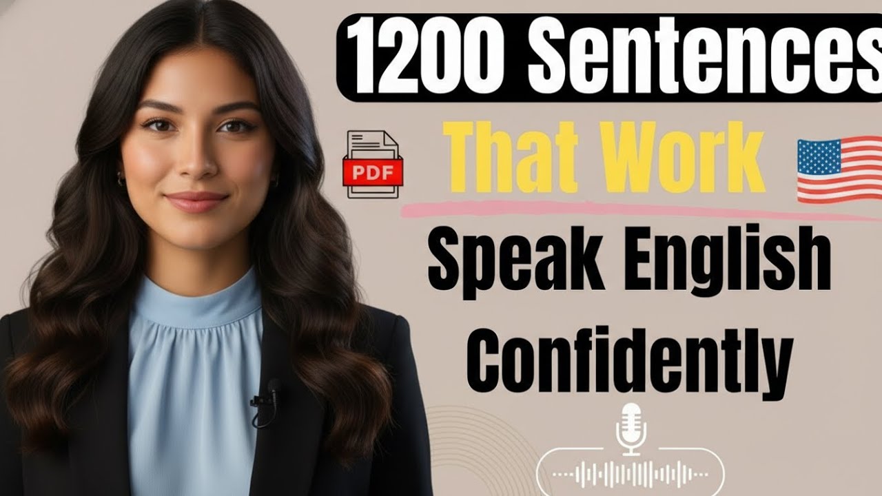 1200 Powerful English Sentences to Speak Fluently Fast  Instantly Boost Your Speaking Confidence