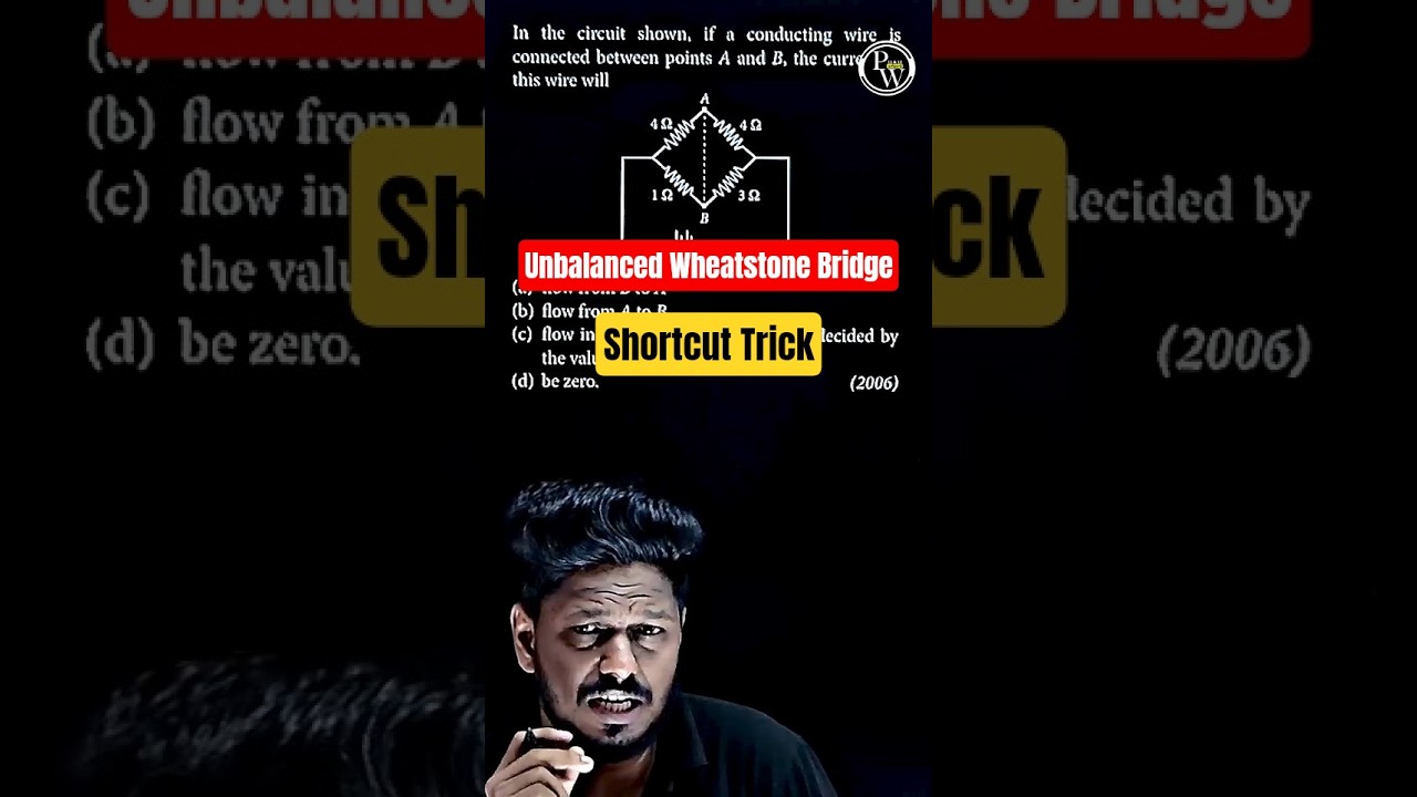 🚀 Unbalanced Wheatstone Bridge Shortcut Trick| Re NEET Physics Hack 🔥