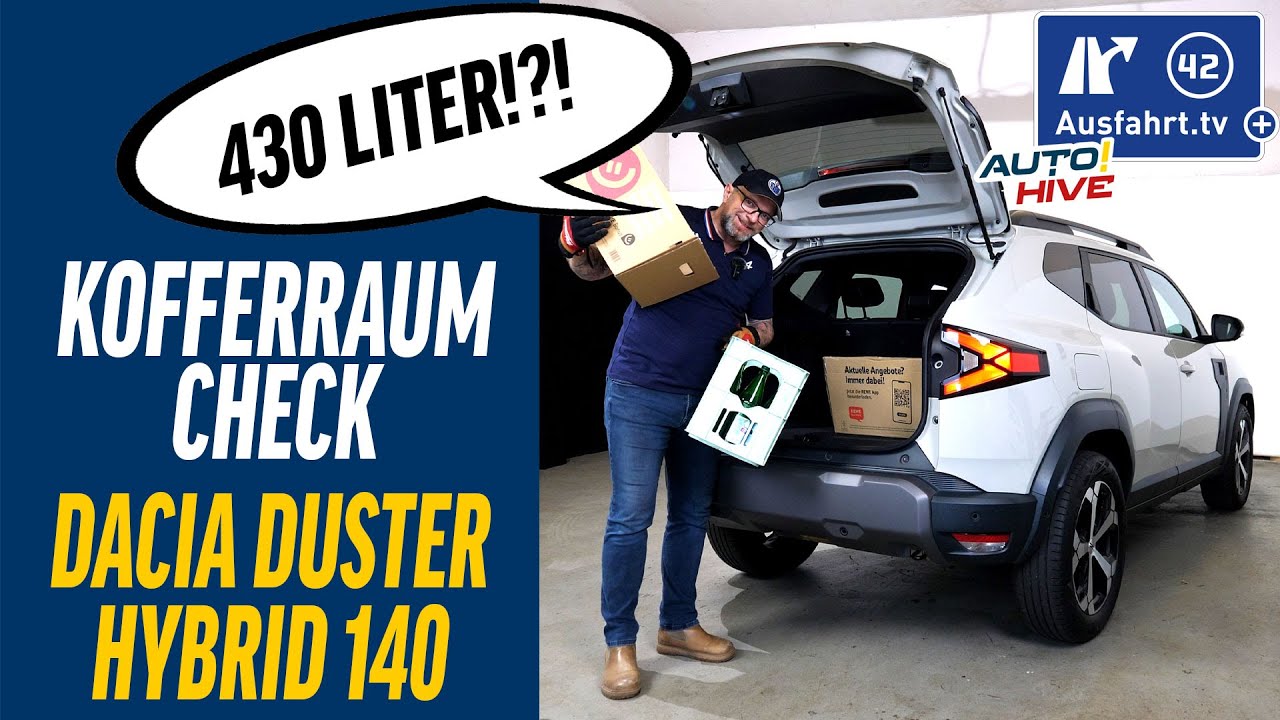 Kofferraum-Check: Dacia Duster - was passt in den Kofferraum? Fahrrad? Leiter? Koffer? Taschen?