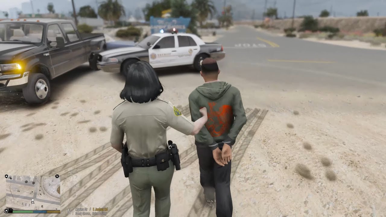 Let's Play Gta 5 LSPDFR Without Additional Plugins - LSSD Shandy Shores Patrol