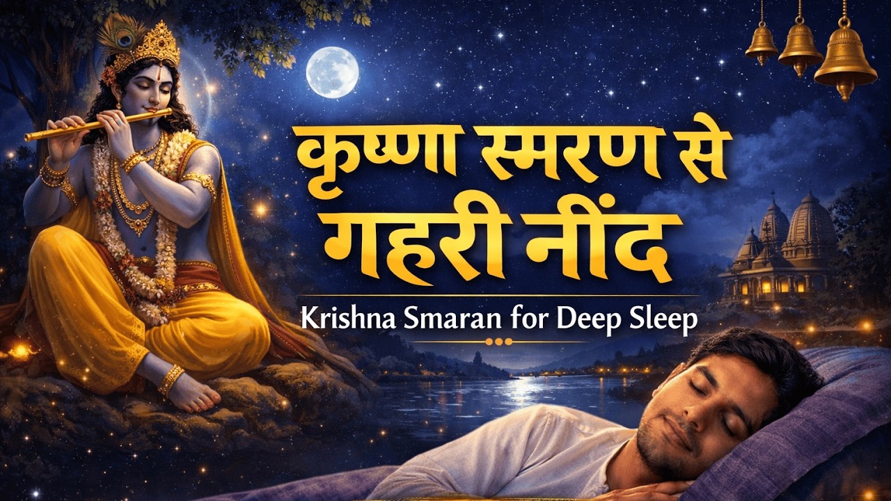 कृष्ण का स्मरण करते-करते नींद आ जाएगी | Krishna Smaran for Deep Sleep | नींद लोक