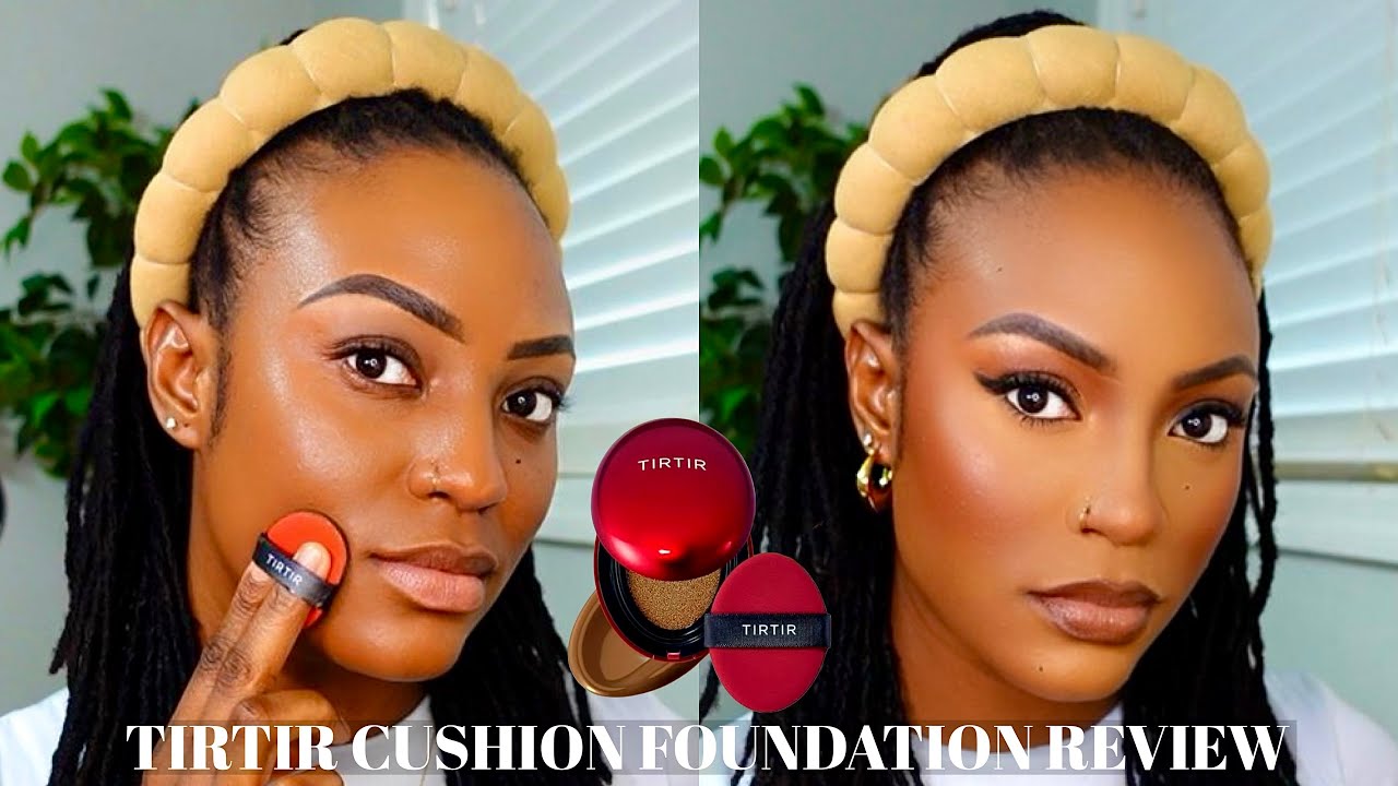 I TRIED THE VIRAL TIRTIR RED CUSHION FOUNDATION || TIRTIR CUSHION FOUNDATION REVIEW #brownskin