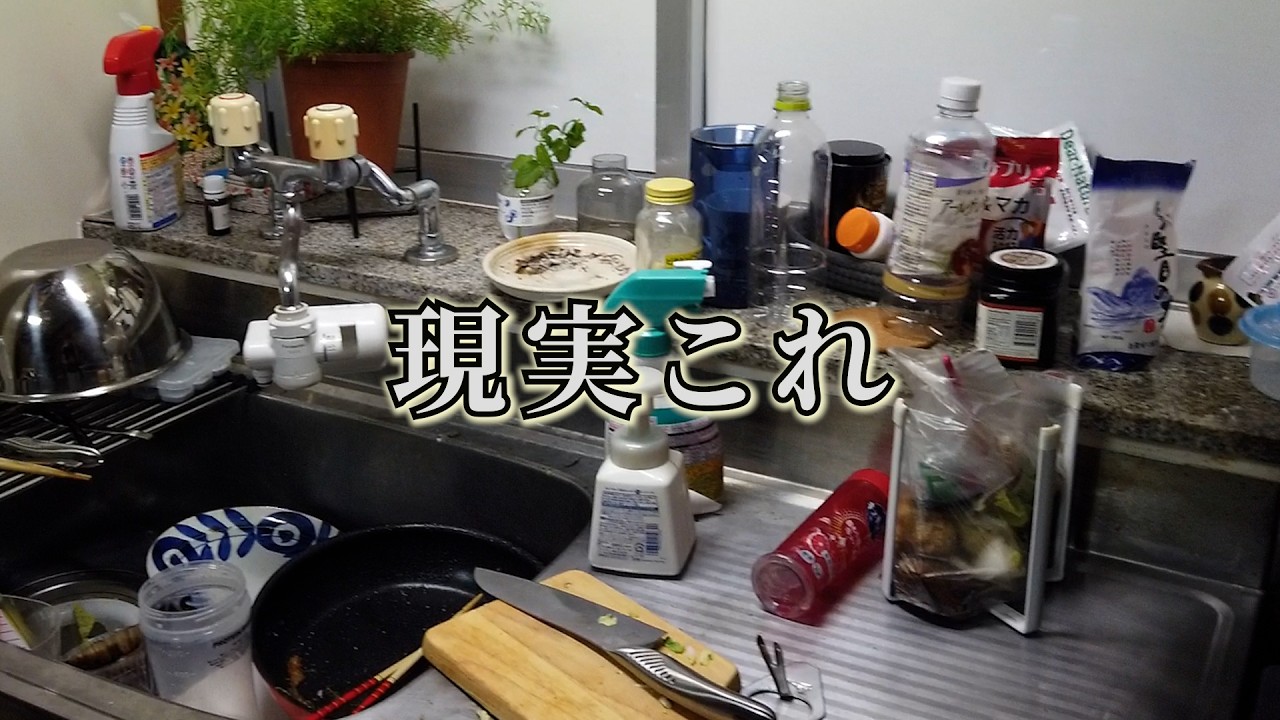 【元汚部屋住人】油断してたら一瞬で崩壊😱荒れはじめたキッチンをリセットするはずが大掃除に発展🧼