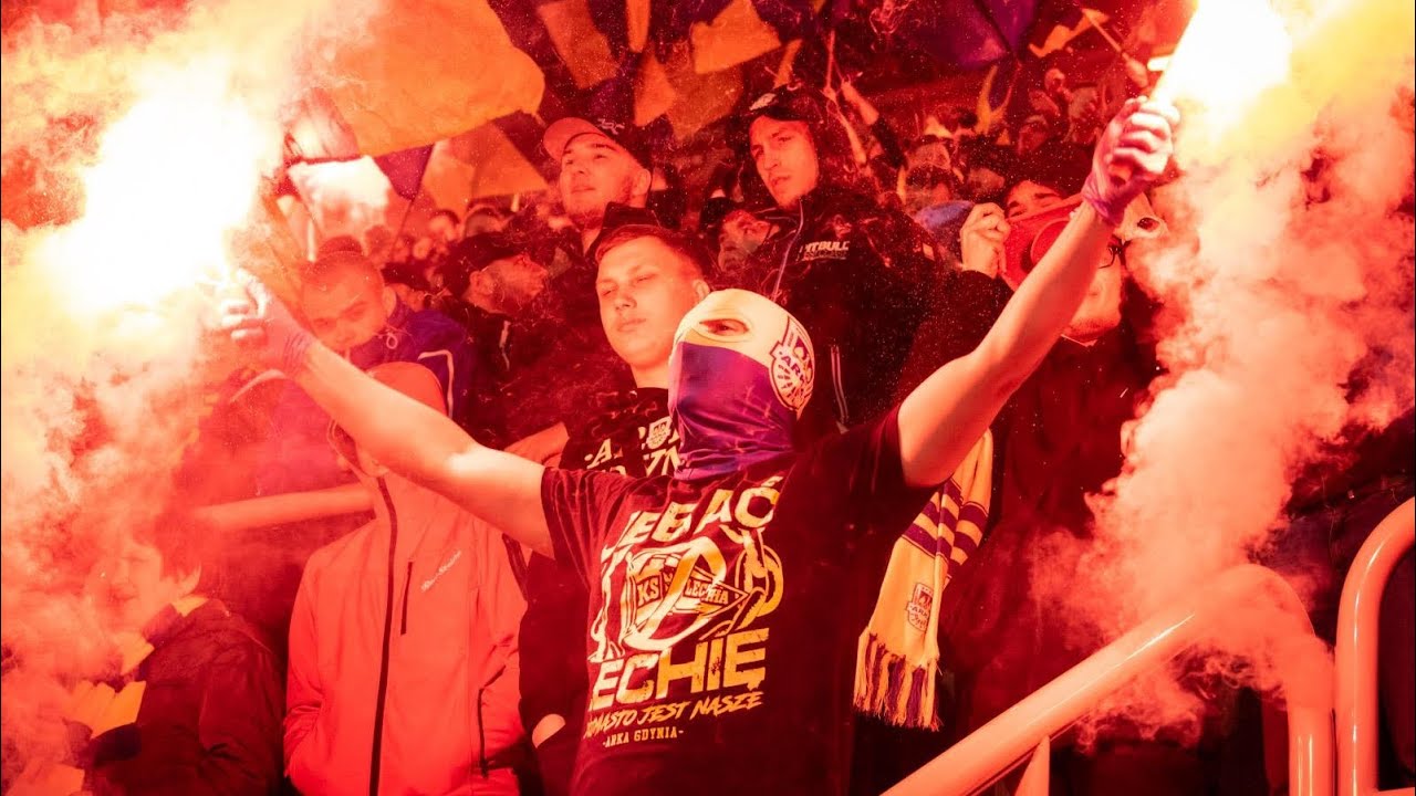 ARKA GDYNIA- Lechia Gdańsk |Pirotechnika, Doping| (02.04.2019)