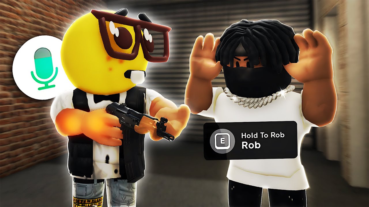 so i robbed people in roblox tha bronx 2...