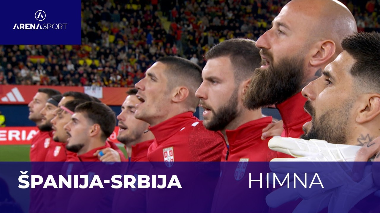 HIMNA SRBIJE | &Scaron;panija - Srbija | 27. mart 2026.