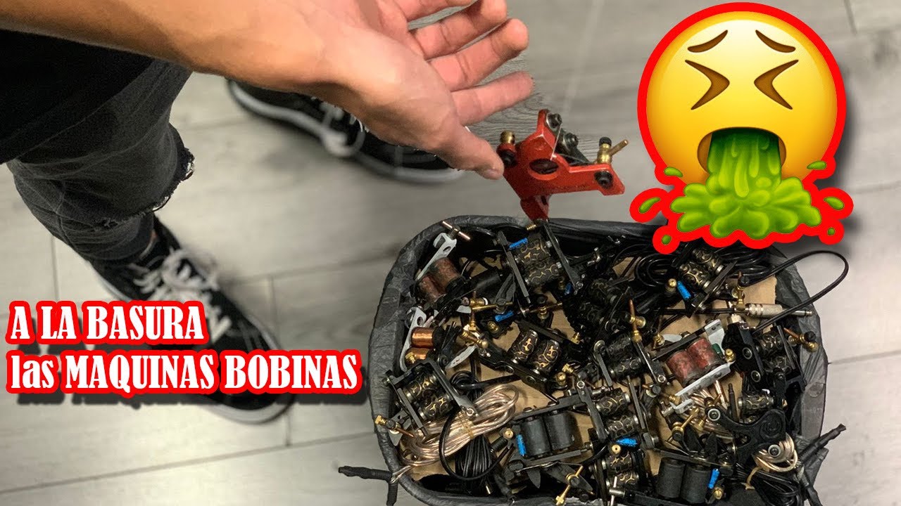 TIRÉ A LA BASURA 🤮 mis MÁQUINAS BOBINAS de Tatuaje 😭 ? CHAMUCA TATTOO