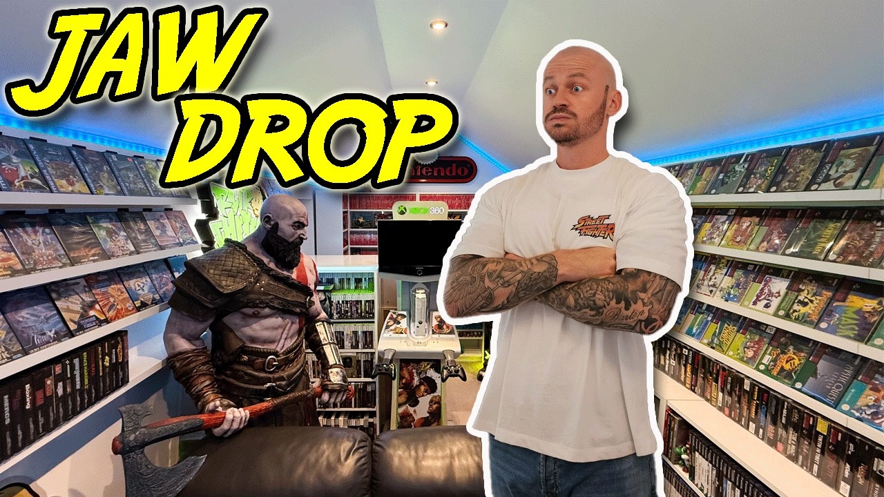 Retro Ghetto's GAME ROOM TOUR! Is this the BEST Video Game Collection in the UK?