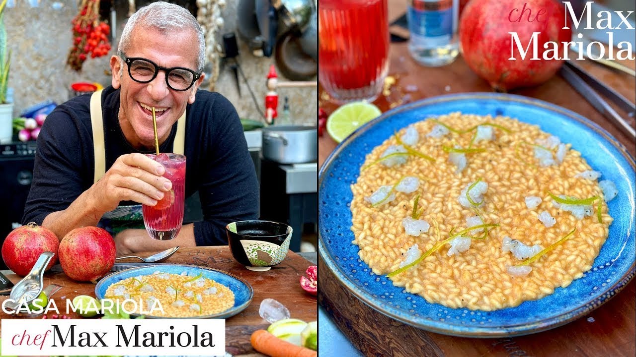 RISOTTO AGLI SCAMPI con Limone Candito 🍤🍋 Ricetta Chef Max Mariola