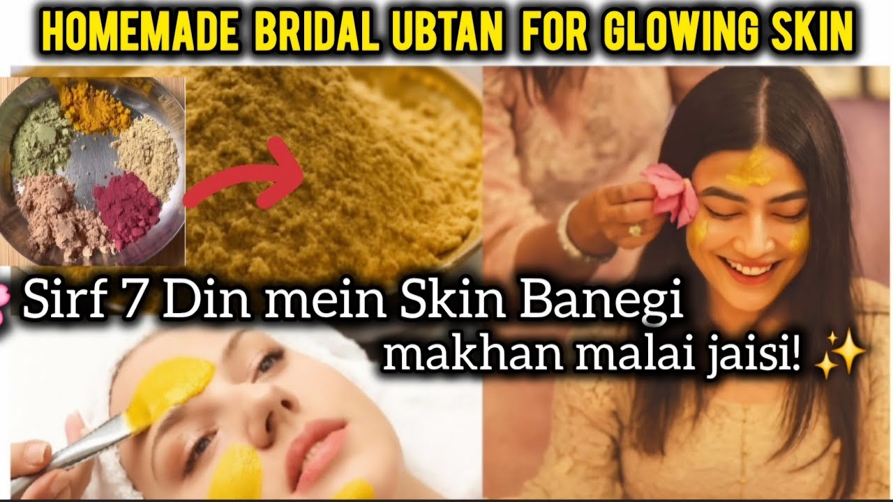  Best Bridal Ubtan For Face and Body Glow💫Facepack for Glowing Skin homemade 💫 Skincare Routine 