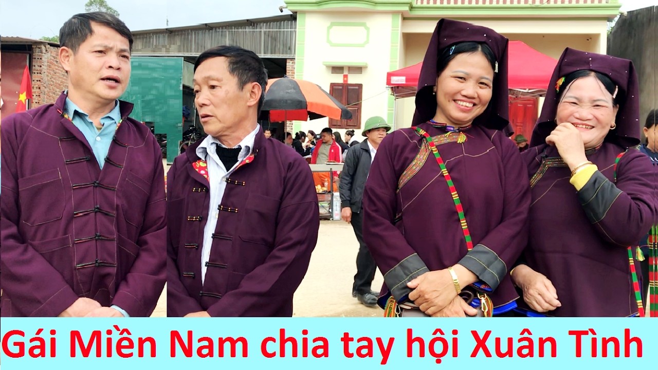 Gái Miền Nam hát sli chia tay hội Xuân Tình mùng 8/1 - m9
