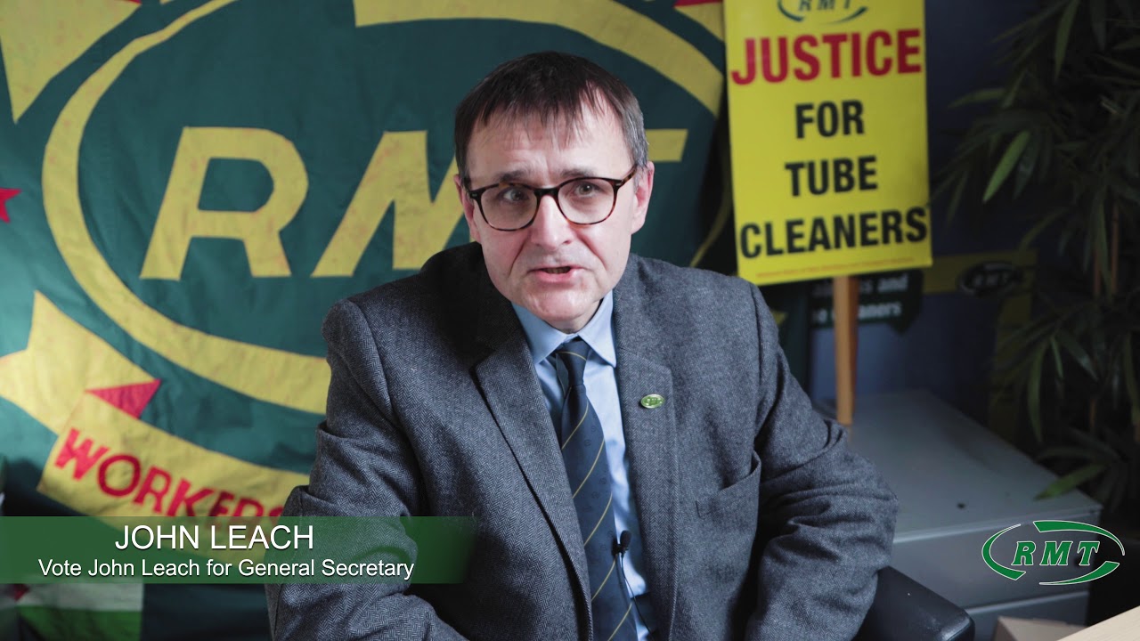 RMT members across the country back John Leach for General Secretary