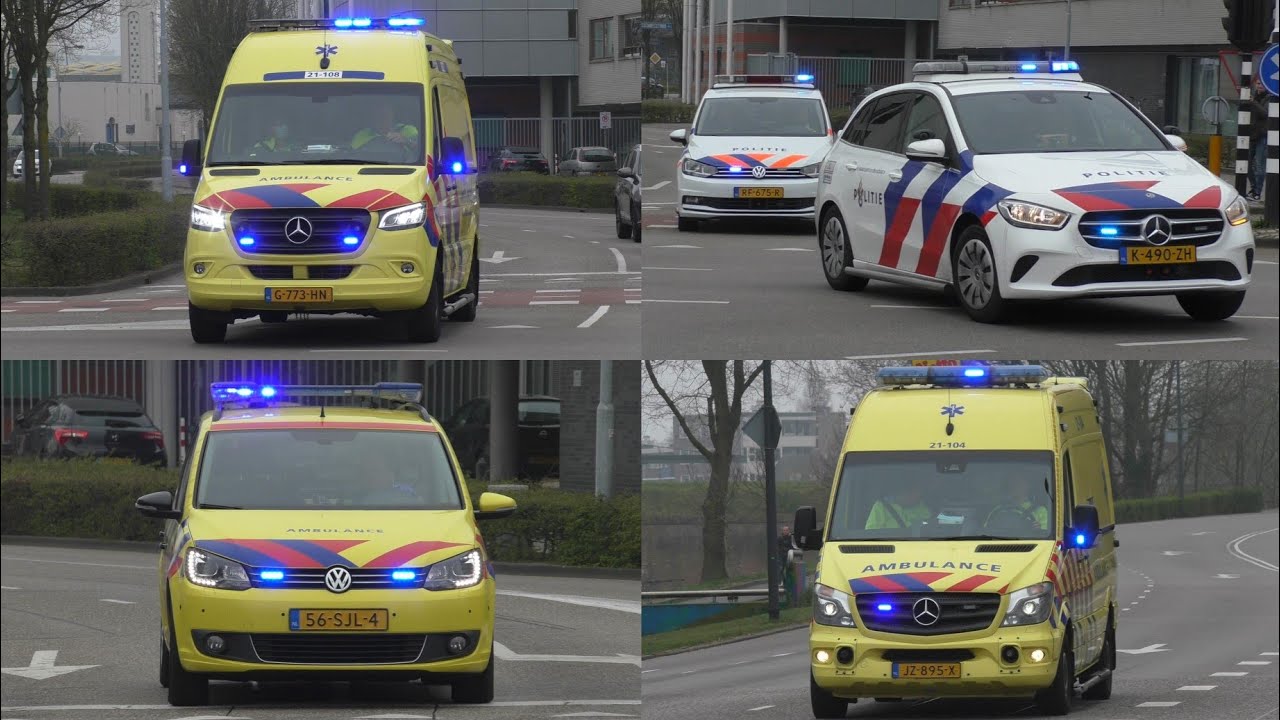 Ambulances, Rapid Responders & Politie met spoed in 's-Hertogenbosch!