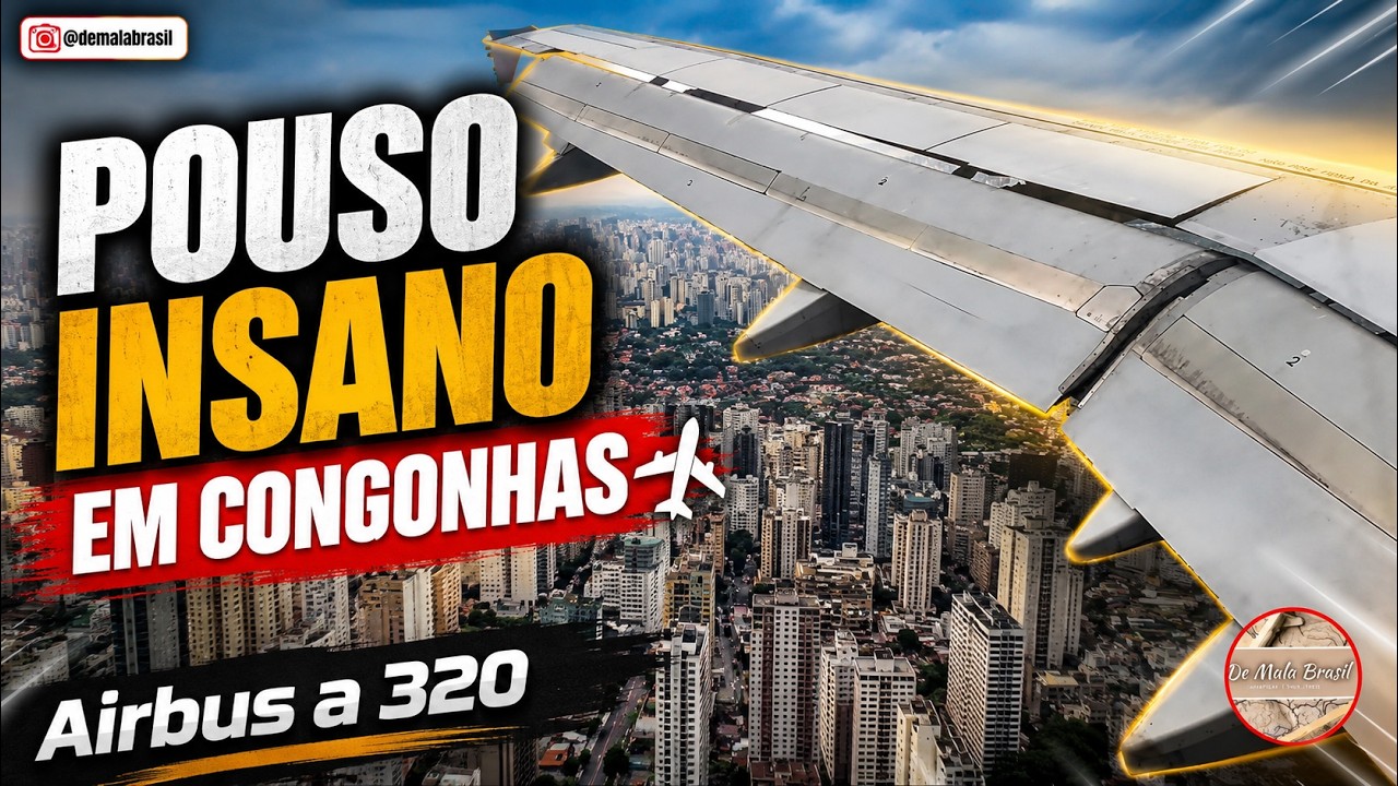 🇧🇷Vista de Tirar o Fôlego! Pouso em Congonhas Sobre os prédios de SP  (ASSISTA EM 4K)