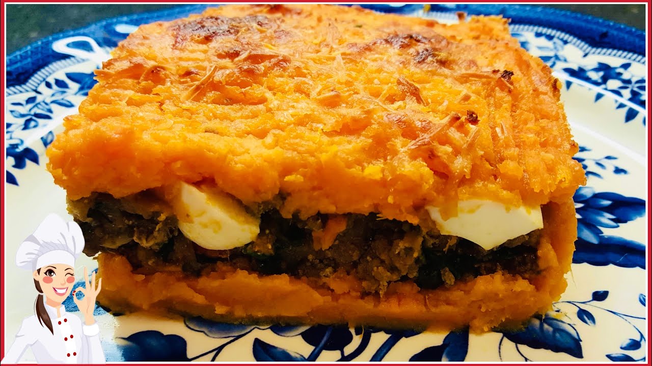 PASTEL DE CARNE Y BONIATO O CAMOTE🍠🥩🍠 YAMS SHEPHERD'S PIE🍠🥩🍠