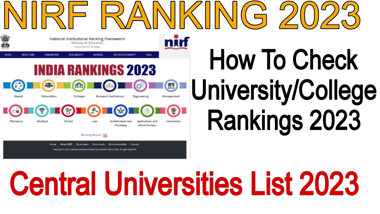 How To Check Nirf Ranking 2023 || Universities/Colleges Ranking List 2023 #anas_du