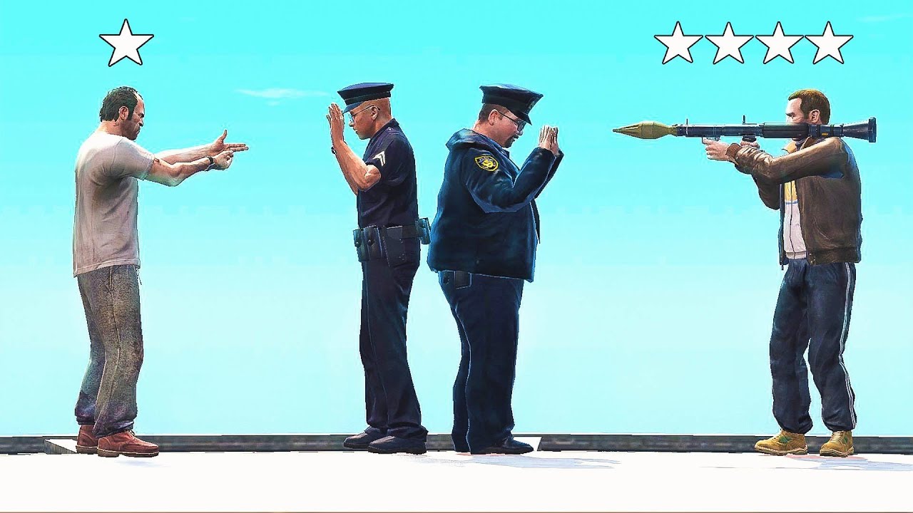 BEST Weapon to Use Against Police in GTA Games! (2001 - 2020) - EVOLUTION