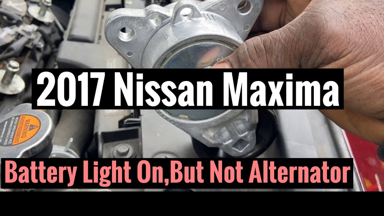 2017 Nissan Maxima : Belt Tensioner  Replacement 🚘
