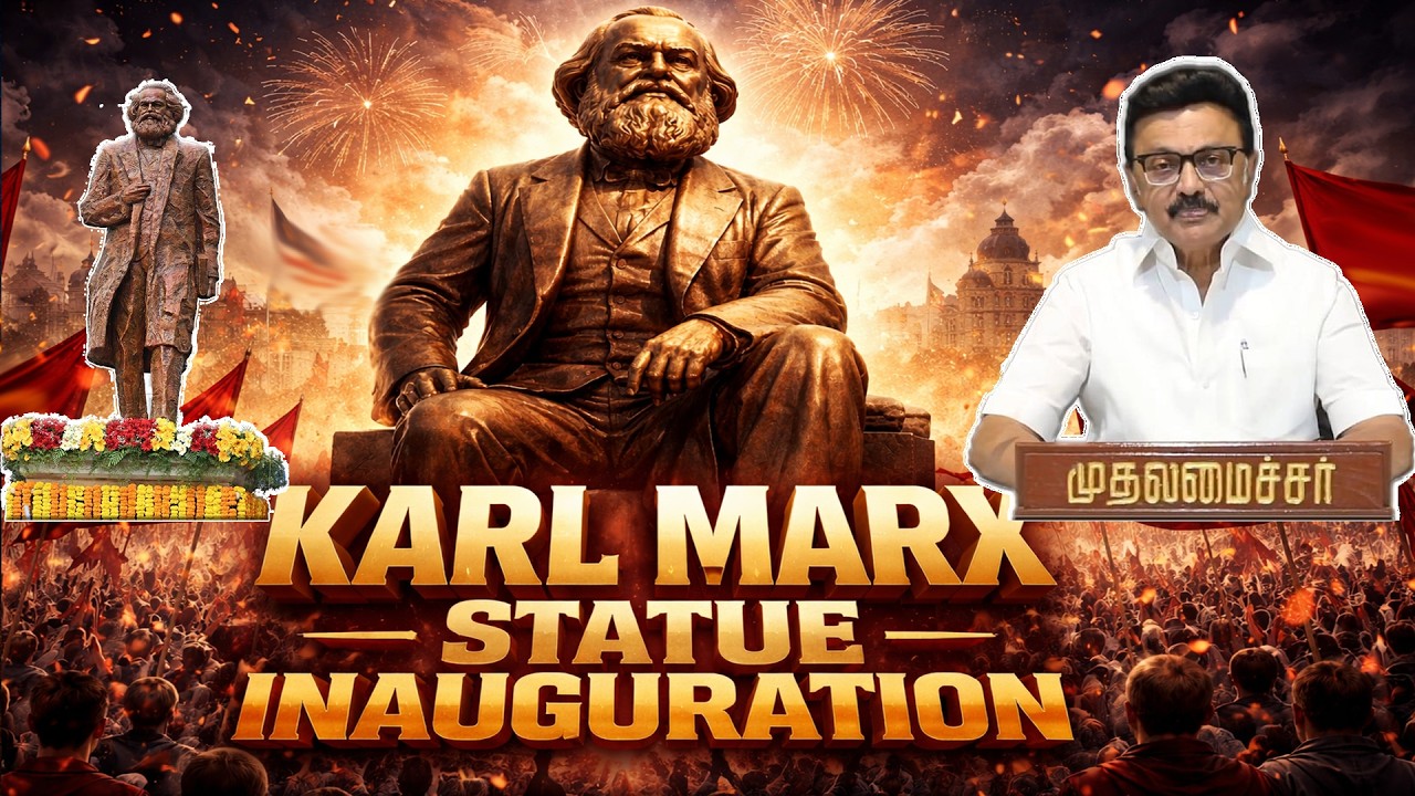 Karl Marx statue unveiled in Chennai | History of Marx | 🐅Tamil Vaengai🐅