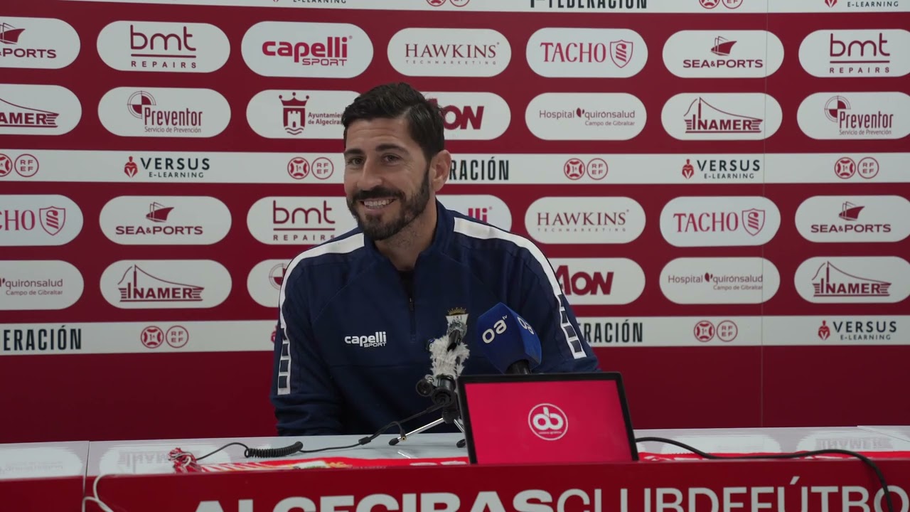 Rueda de prensa de Javi Vázquez previa al Algeciras C.F. v Atlético Madrileño