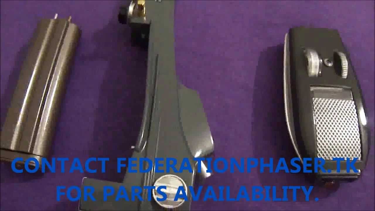 STAR TREK TOS ART ASYLUM PHASER! THE ULTIMATE CUSTOM BUILT HERO PHASER BY FEDERATIONPHASER