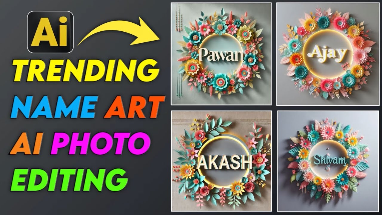 Trending Name Art Ai Photo Editing | Professional Ai Logo Maker | New Ai Tools To Create Hd Images |