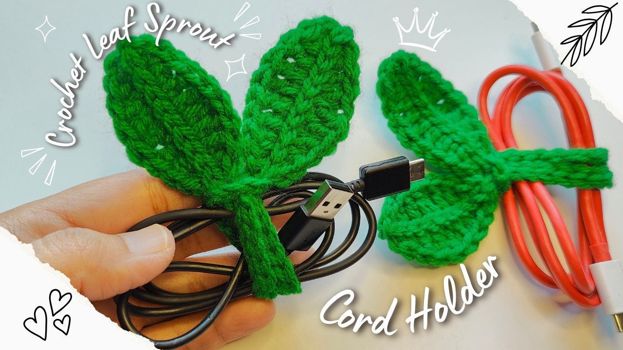 Cottagecore Vibes: Tiny Leaf Sprout Cord Keeper Tutorial