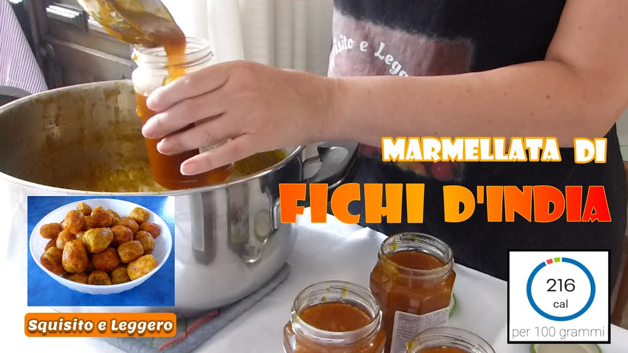MARMELLATA DI FICHI D'INDIA Buonissima! Solo 200 g. di zucchero in 5 Kg. di frutta!|Prickly pear jam